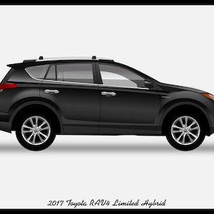 TOYOTA RAV4 - Colour Vector File Download - .PDF, .Svg, .Png