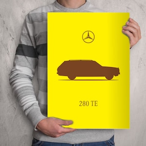 POSTER - Mercedes W123 280TE Silhouette
