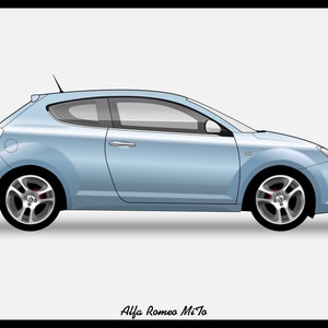 POSTER - Alfa Romeo Mito Arte vetorial