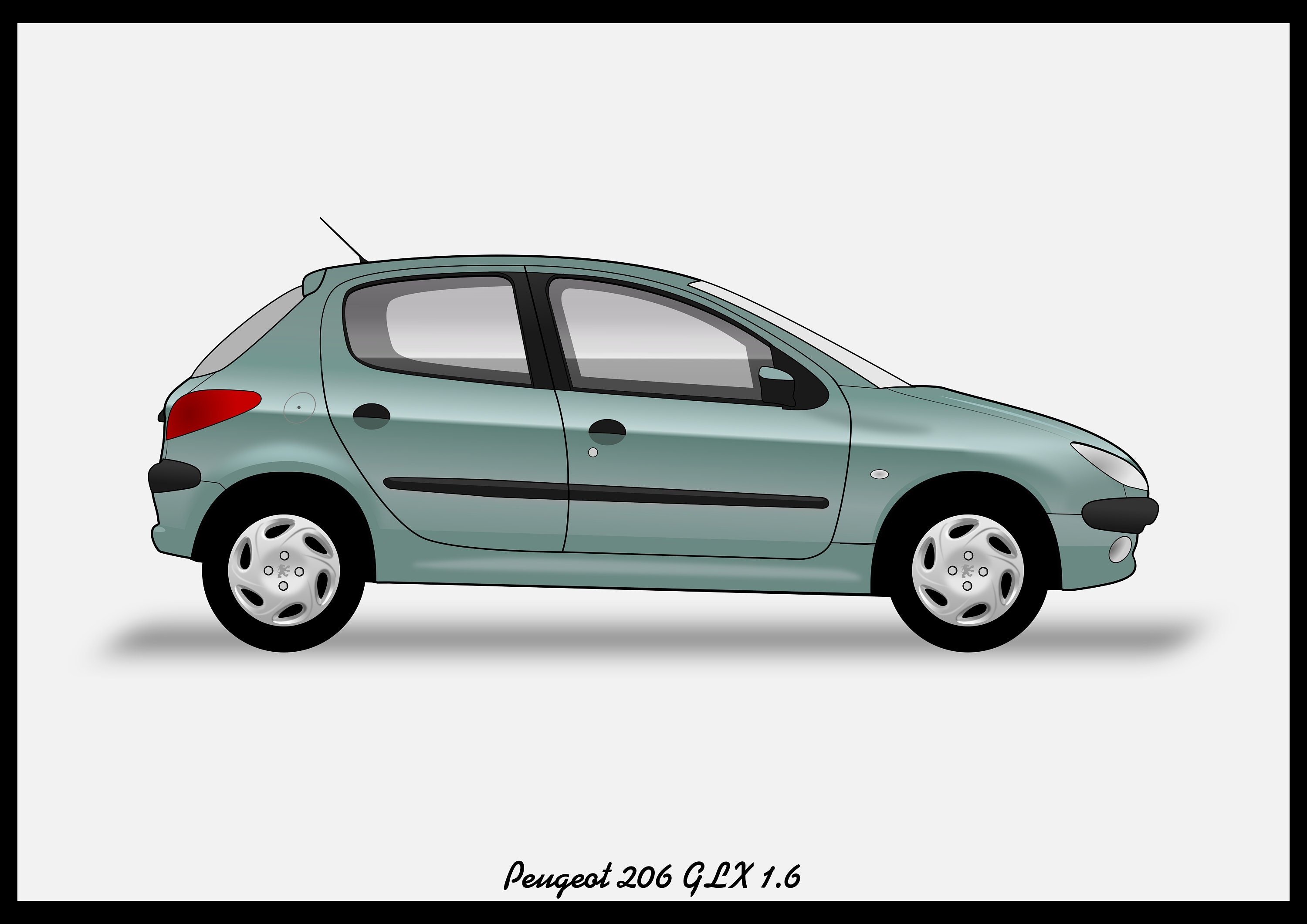 Peugeot 206 by BANDİT DESİGN on Dribbble