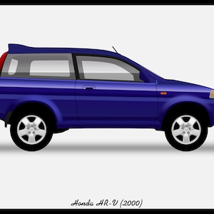 HONDA HR-V - Colour Vector File Download - .PDF, .Svg, .Png
