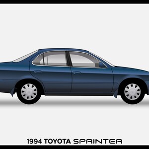 TOYOTA SPRINTER - Colour Vector File Download - .PDF, .Svg, .Png
