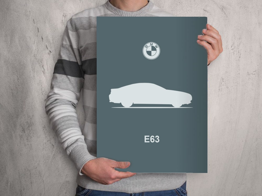 POSTER - BMW E63 6-Series Silhouette