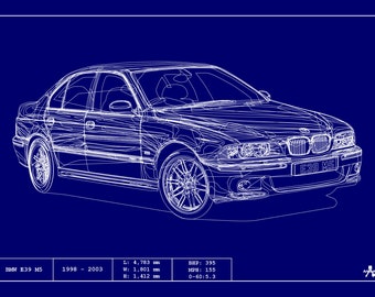 POSTER -BMW E30 M3 BLUEPRINT - Vector Art - Highly Detailed - Etsy UK