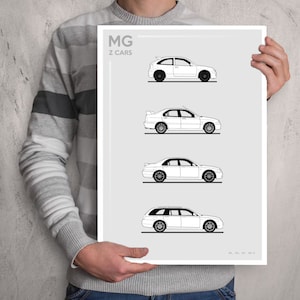 POSTER - MG Z-CARS Evolution - Monotone