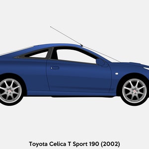 POSTER - Toyota Celica Vector Art