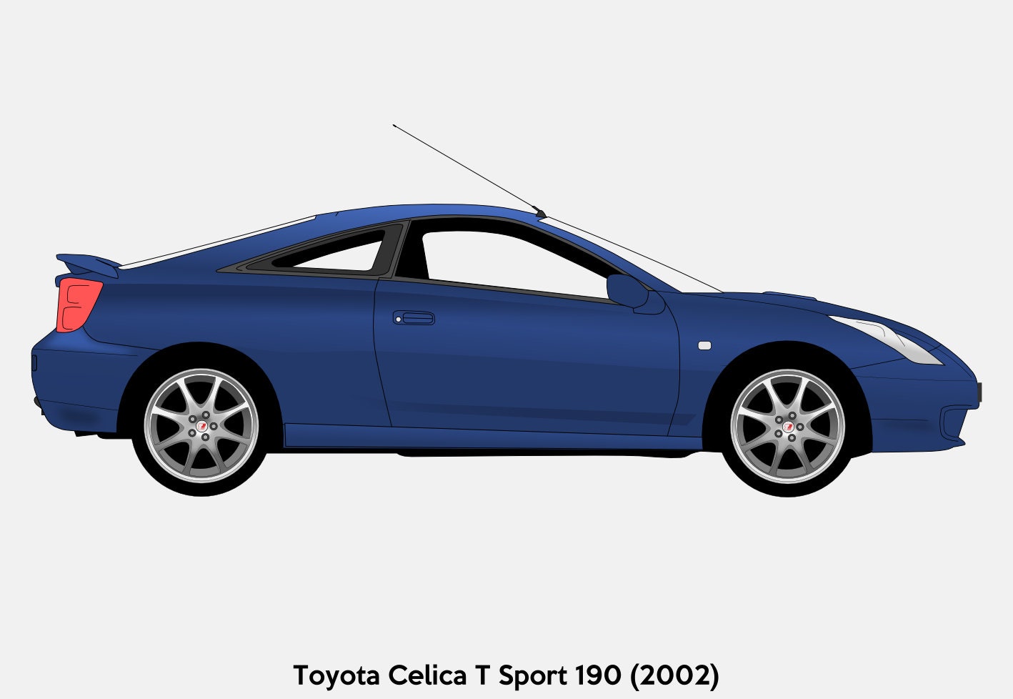 POSTER Toyota Celica Vector Art Etsy