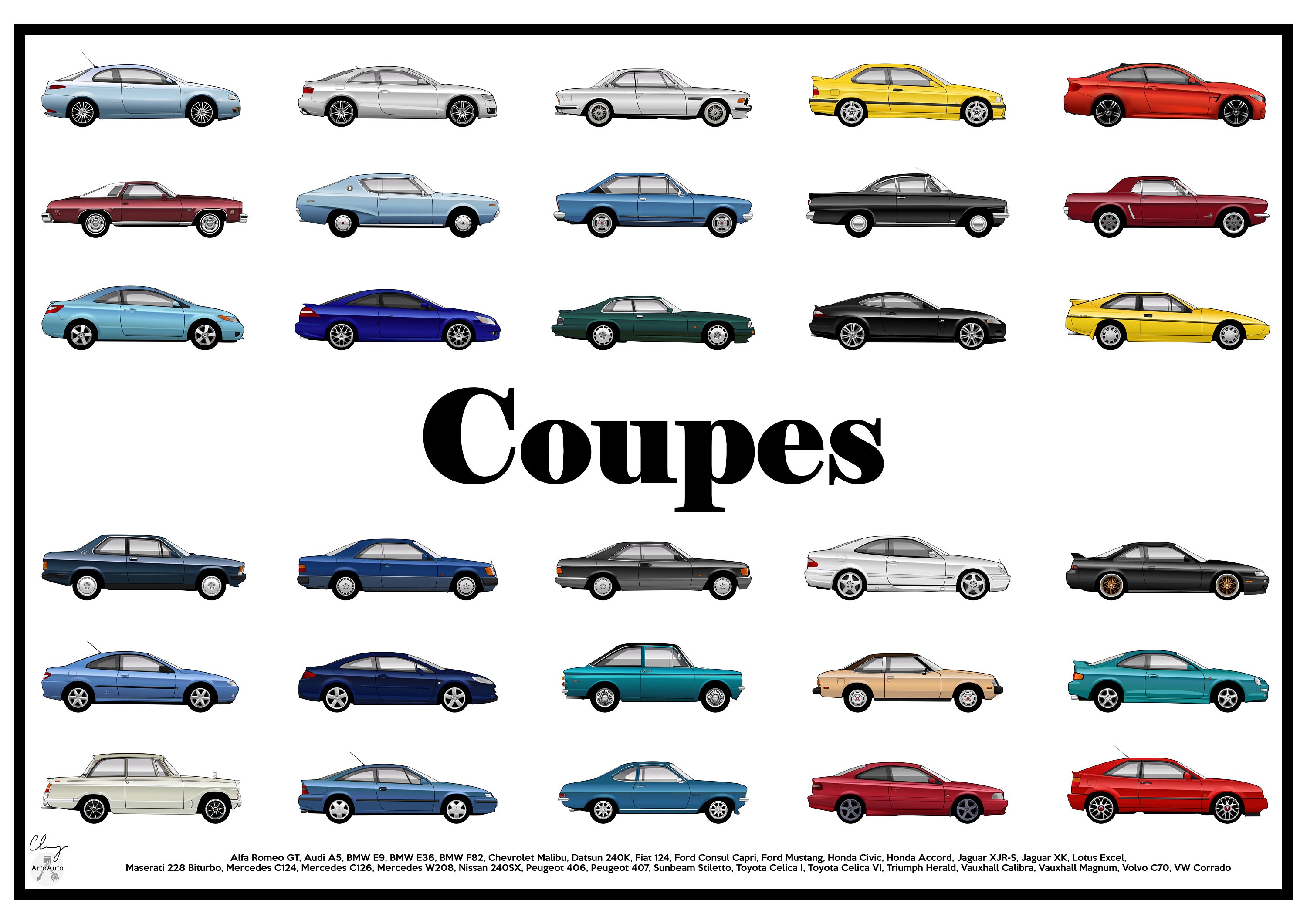 A2 POSTER - COUPE Collection - Etsy