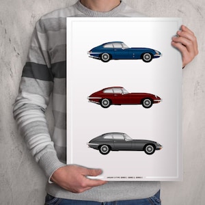 AFFICHE -JAGUAR E - TYPE Evolution