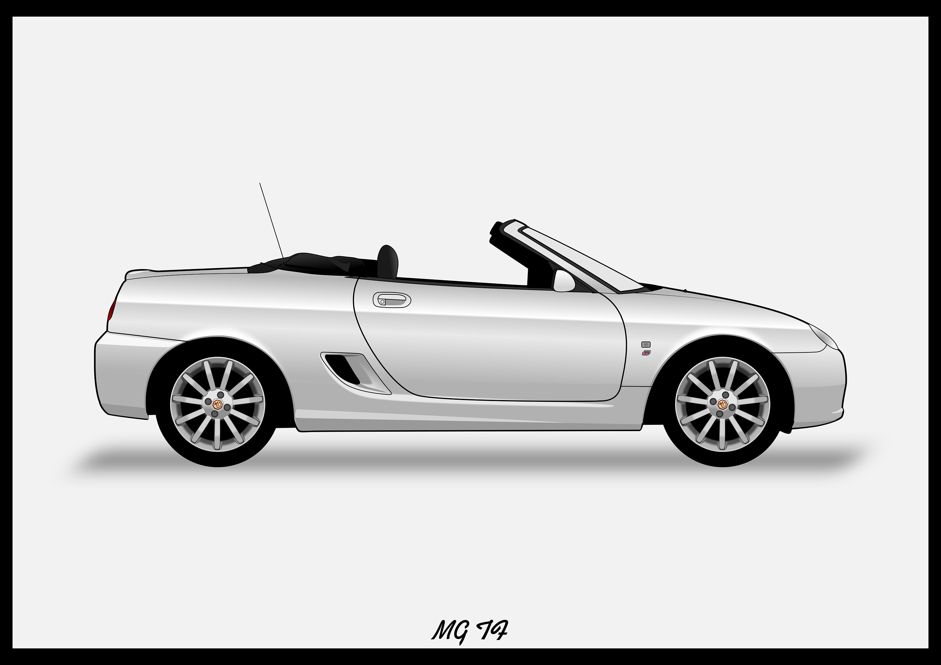 MG TF Colour Vector File Download .PDF .svg .png Etsy