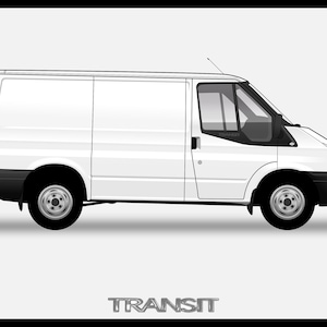 FORD TRANSIT - Colour Vector File Download - .PDF, .Svg, .Png