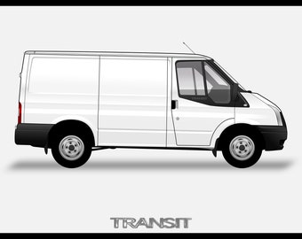 FORD TRANSIT - Colour Vector File Download - .PDF, .Svg, .Png