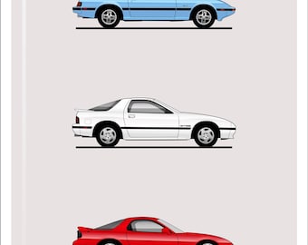 POSTER - MAZDA RX-7 Evolution - Colour