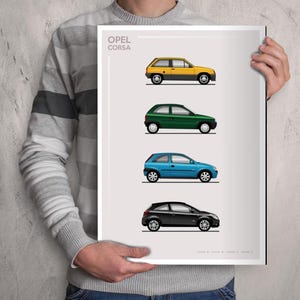 POSTER - OPEL CORSA Evolution - Colour