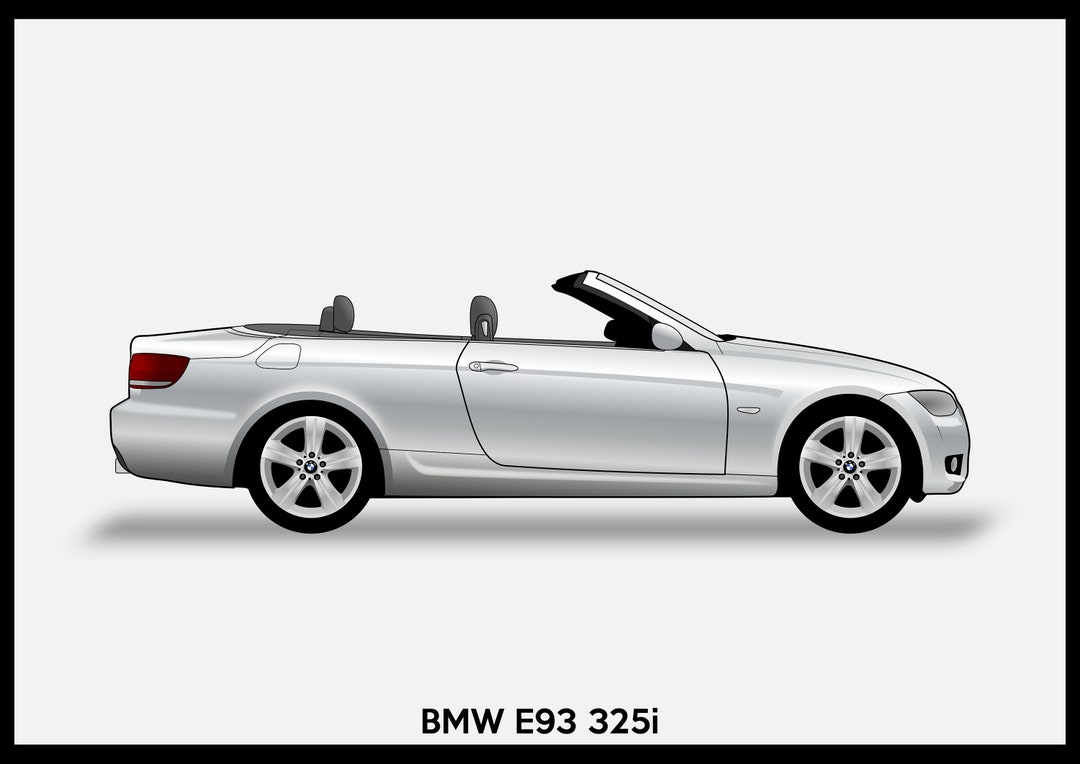 BMW E93 - 3 Series - Colour Vector File Download - .PDF, .svg