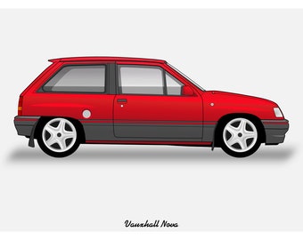 CARTEL - VAUXHALL NOVA Vector Art Corsa A