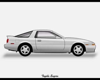 CARTEL - TOYOTA SUPRA Mk3 Vector Art