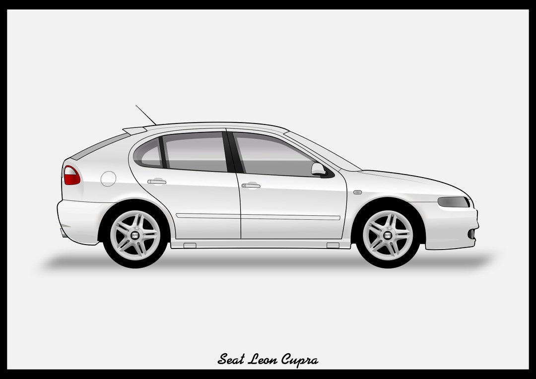 SEAT LEON Mk1 Descarga de archivos vectoriales en color .PDF, .Svg, .Png -   España