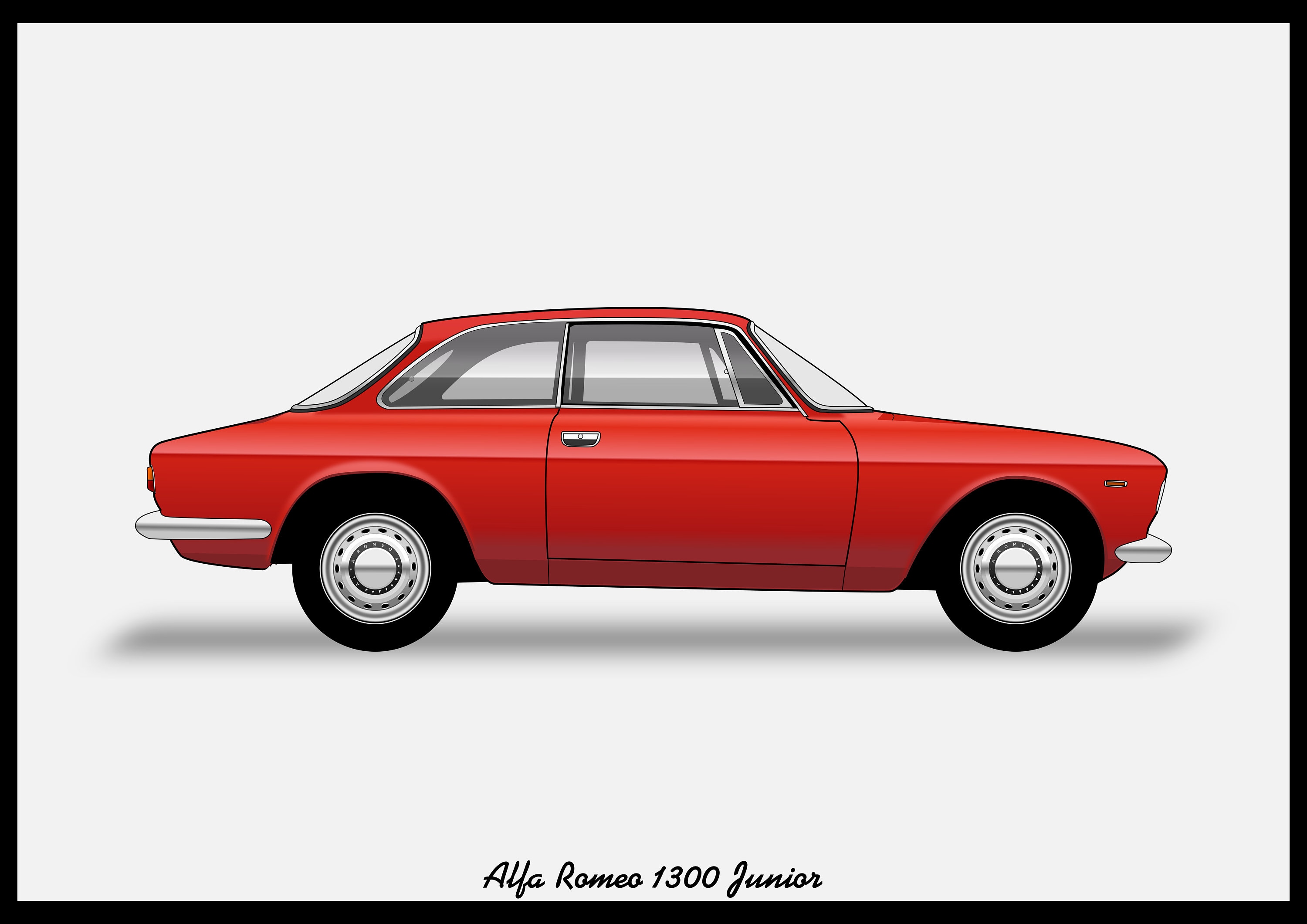 ALFA ROMEO 1300 Junior Colour Vector File Download - .PDF, .svg, .png ...