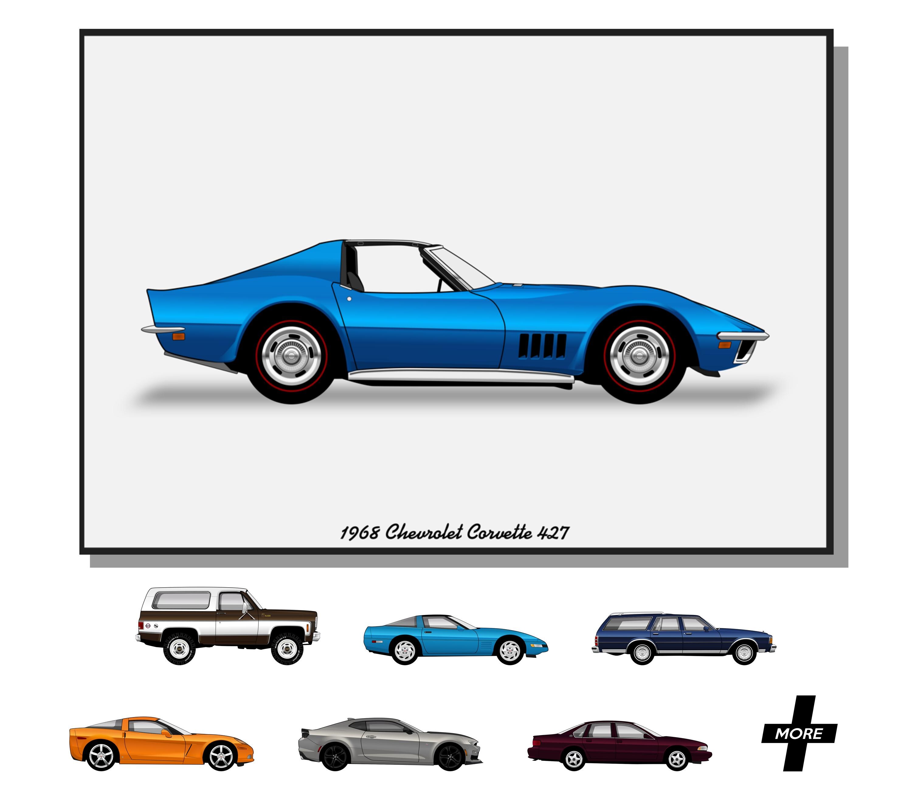 POSTER - CHEVROLET - Various Models - Etsy