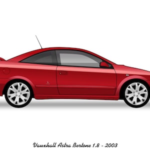 VAUXHALL ASTRA Coupe - Colour Vector File Download - .PDF, .Svg, .Png