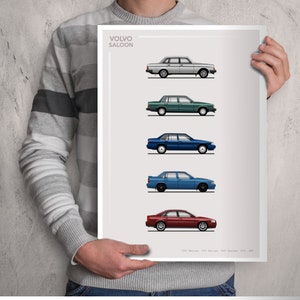 POSTER - VOLVO SALOON Evolution - Colour