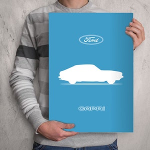 POSTER - Ford Capri Silhouette