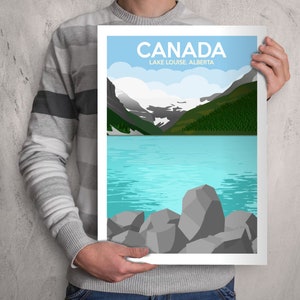 POSTER - CANADA - (A4 A3 A2 Sizes) Tourist Travel Art Deco Wall Art