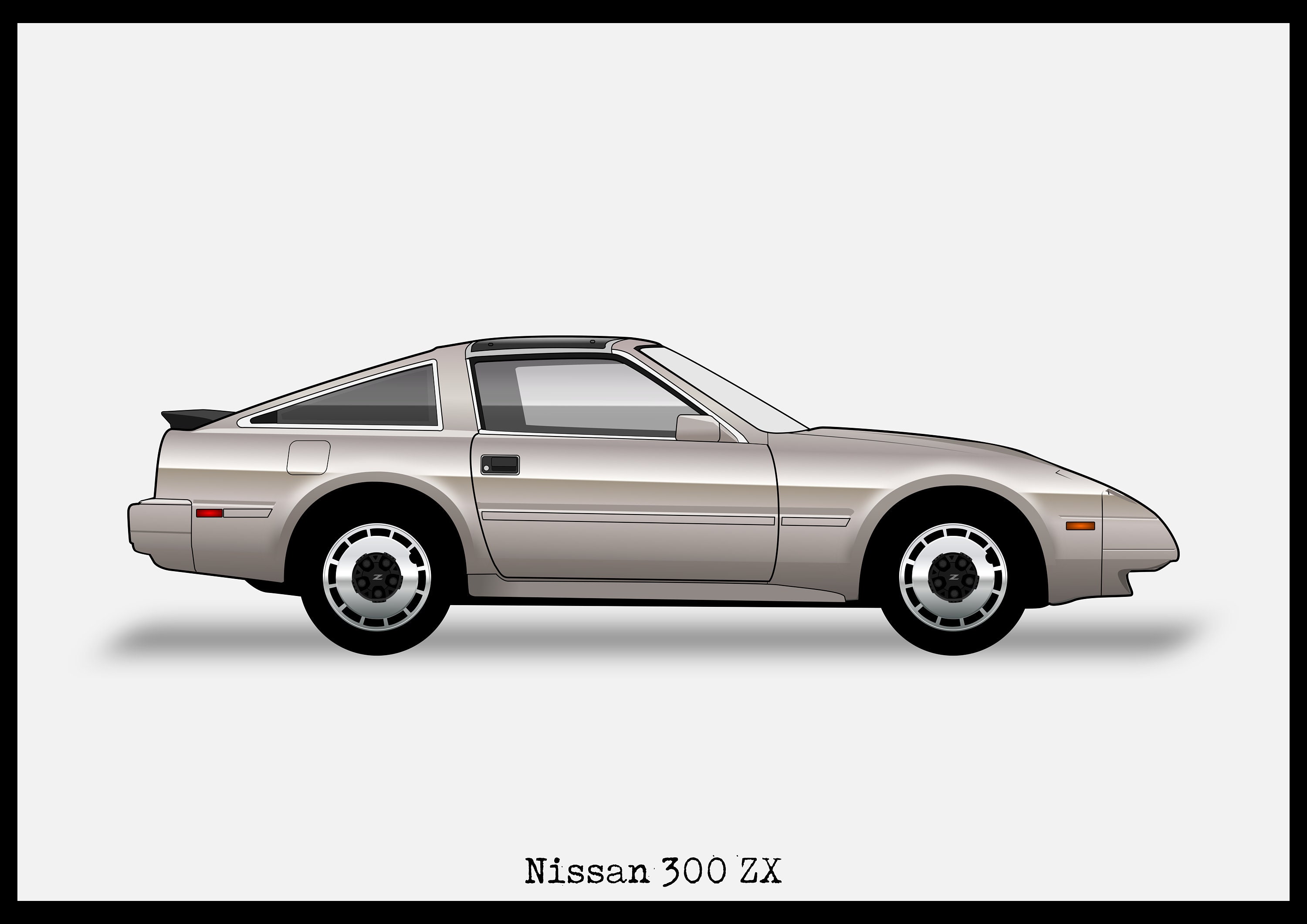 NISSAN 300ZX - Colour Vector File Download - .PDF, .svg NISSAN 300ZX - Colour Vector File Download - .PDF, .svg