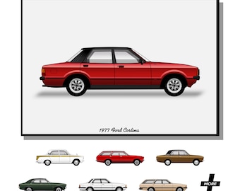 POSTER - FORD CORTINA - Various Models