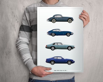 POSTER - Jaguar Sport Evolution - (XK140, E-Type, XJ-S, XK8)