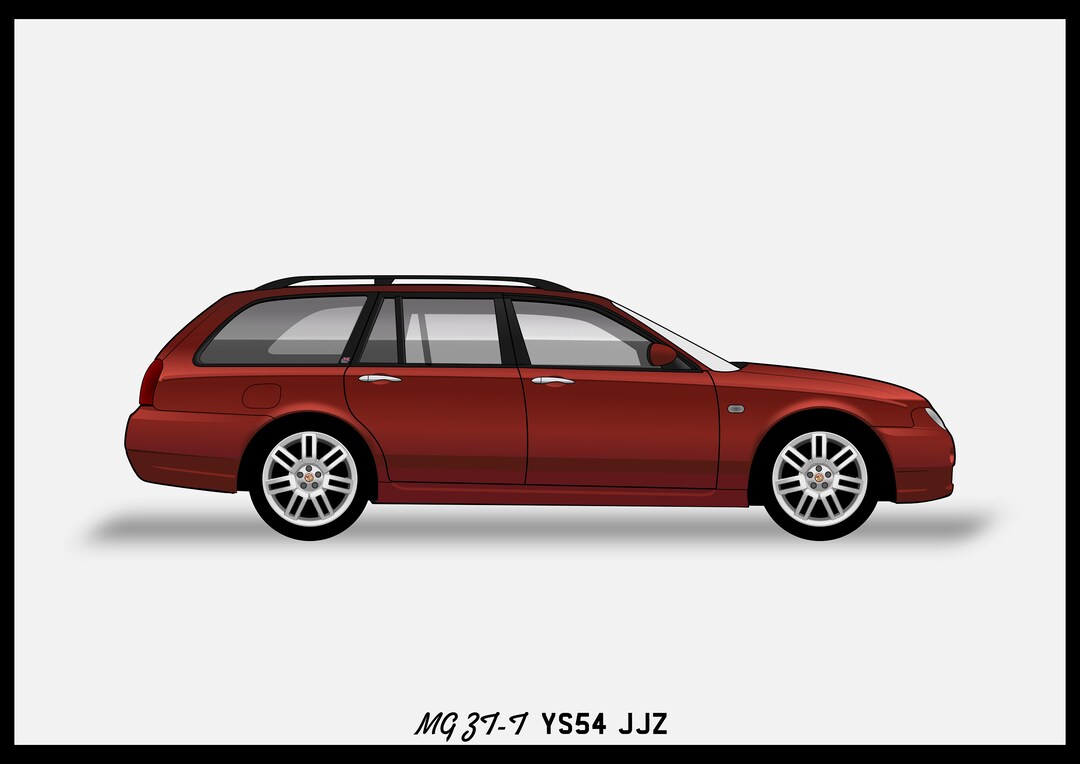 MG ZT-T - Colour Vector File Download - .PDF, .svg, .png - Etsy UK