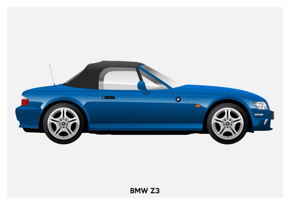 POSTER - BMW Z3 Vector Art - Etsy