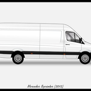 MERCEDES SPRINTER - Colour Vector File Download - .PDF, .Svg, .Png