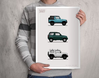 POSTER - SUZUKI JIMNY Evolution - Colour