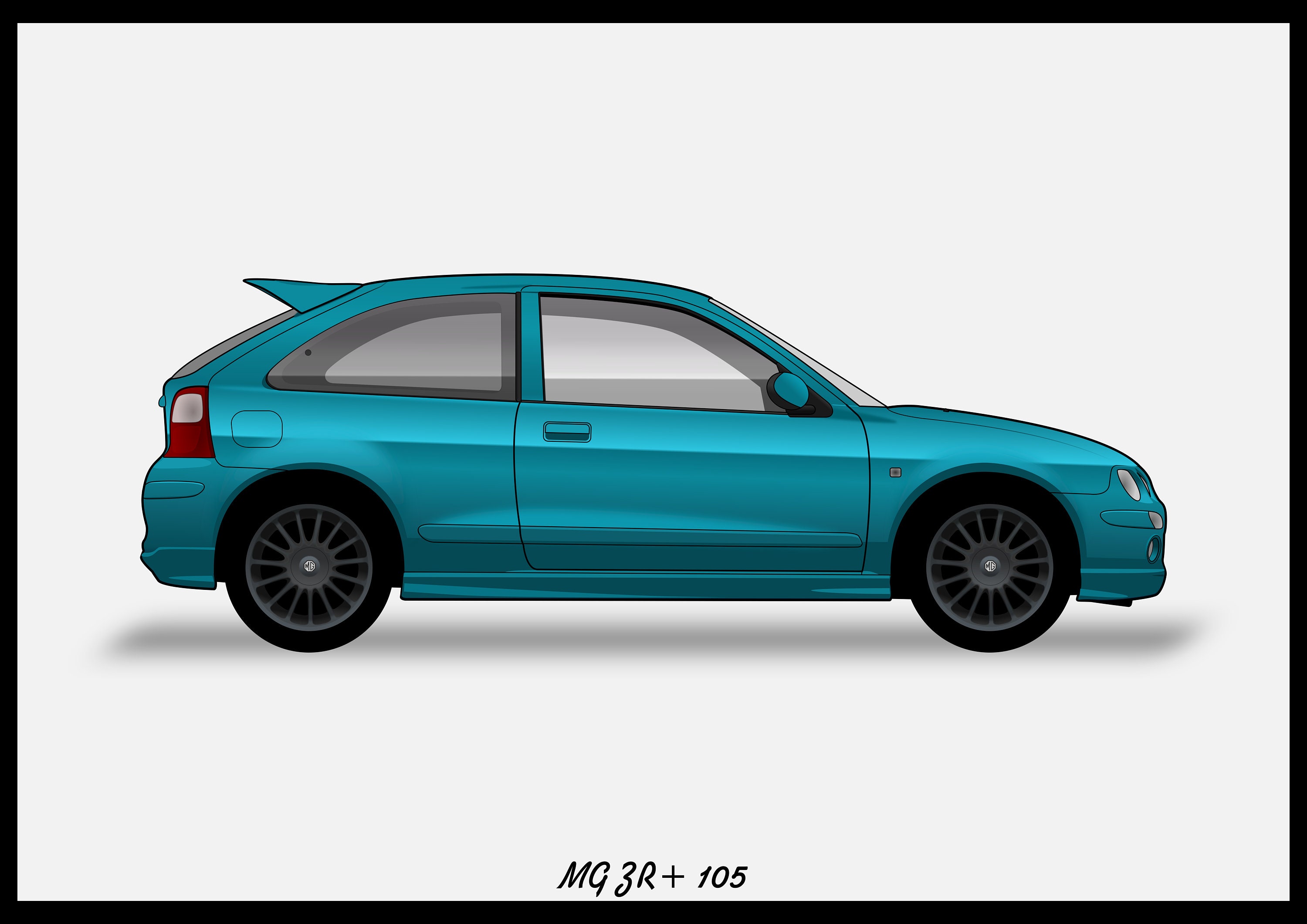 MG ZR - Colour Vector File Download - .PDF, .svg, .png - Etsy