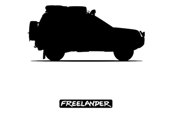 Land Rover Freelander Car Silhouette Vector .SVG, .PDF, .png 