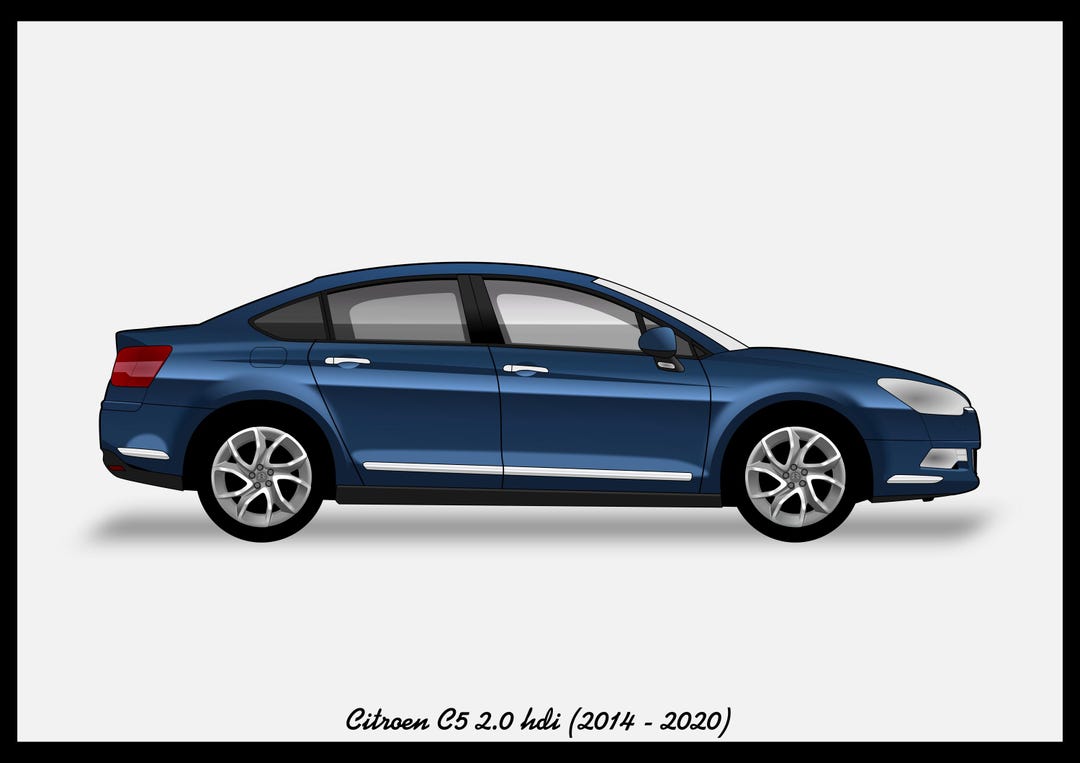 CITROEN C5 - Colour Vector File Download - .PDF, .svg, .png - Etsy