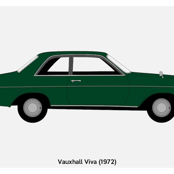 POSTER - Vauxhall Viva Green Vector Art