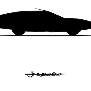 Lamborghini Espada Car Silhouette Vector - .SVG, .PDF, .Png