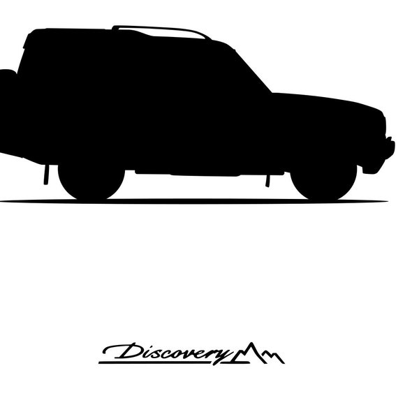 Land Rover Discovery Car Silhouette Vector - .SVG, .PDF, .Png