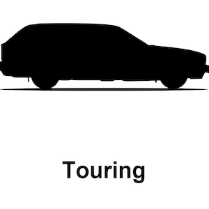 BMW E34 Touring Car Silhouette Vector - .SVG, .PDF, .Png