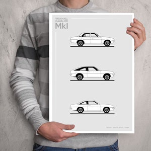 POSTER - VAUXHALL CAVALIER Mk1 Evolution - Monotone