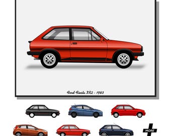 Poster – Ford Fiesta – Verschiedene Modelle