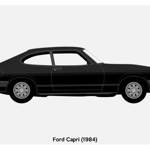 POSTER - Ford Capri Vector Art