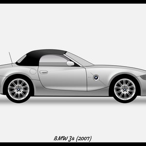 POSTER - BMW Z4 Vector Art