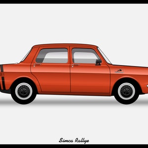 SIMCA RALLYE - Colour Vector File Download - .PDF, .Svg, .Png