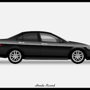HONDA ACCORD - Colour Vector File Download - .PDF, .Svg, .Png