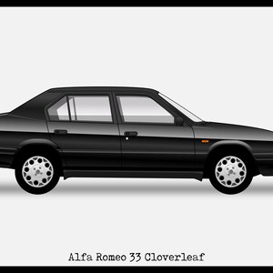 ALFA ROMEO 33 Colour Vector File Download - .PDF, .svg, .png - Etsy