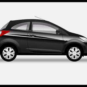 FORD KA Mk2 - Colour Vector File Download - .PDF, .Svg, .Png